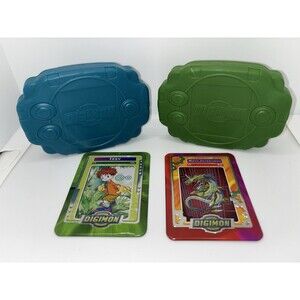 Digimon Taco Bell Promotional Metal Cards Container Metalseadramon 2000 Vintage